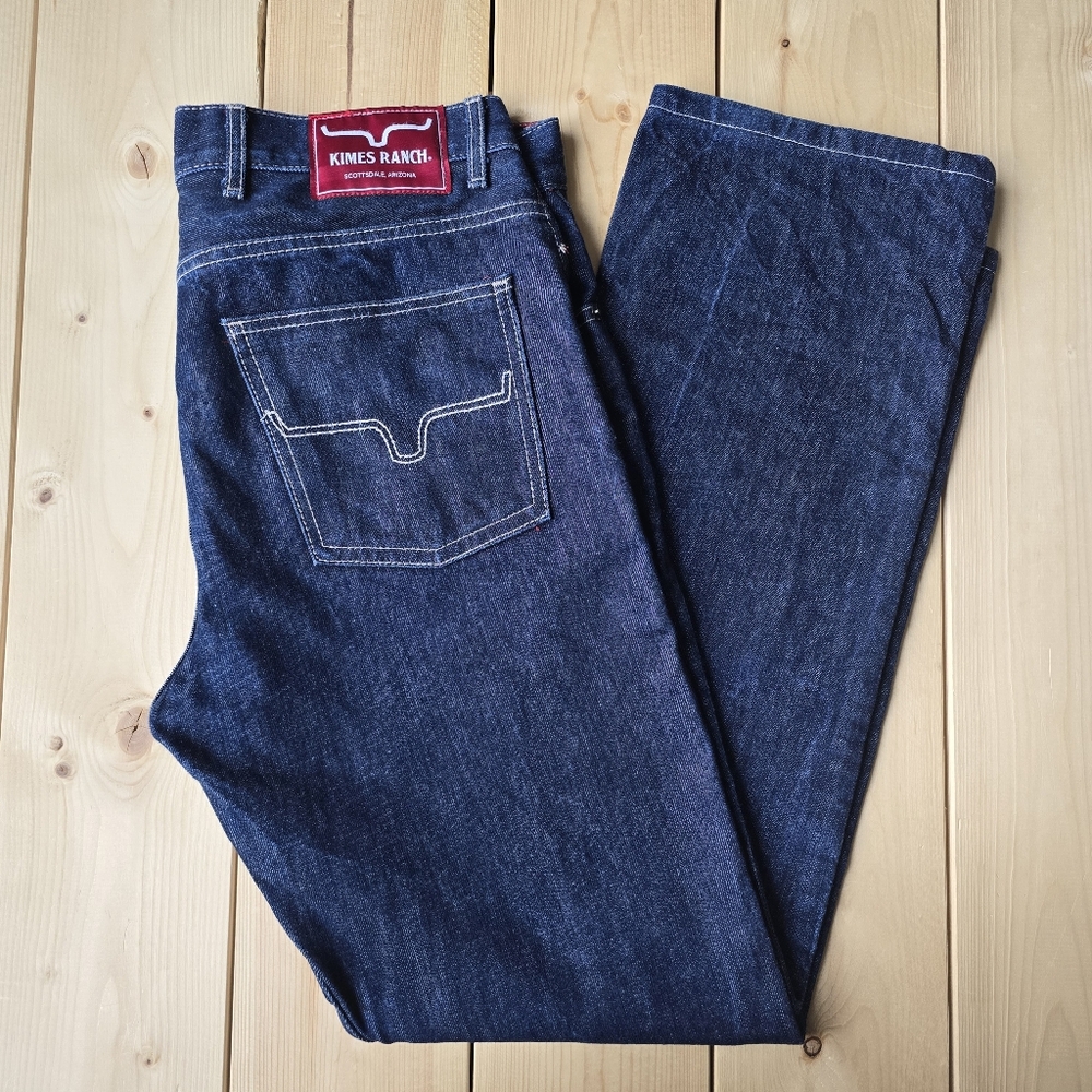 Kimes Ranch James Mid Low Rise Straight Bootcut Jeans Mens 32X32